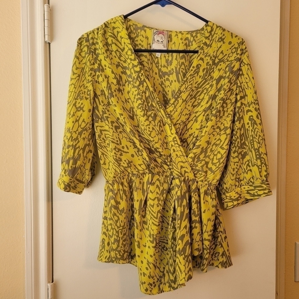 Yoana Baraschi Green /Gray  Top size XS